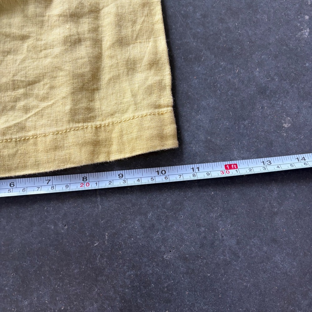 INC International Concepts Yellow 100% Linen Wide Leg Pants Womens Size 6 - Picture 5 of 6
